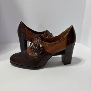 Circa Joan & David Brown
Leather High Heels Buckle
Bootie Pumps Size 10M Shoes